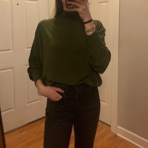 Forest Green Zara Mockneck sweater